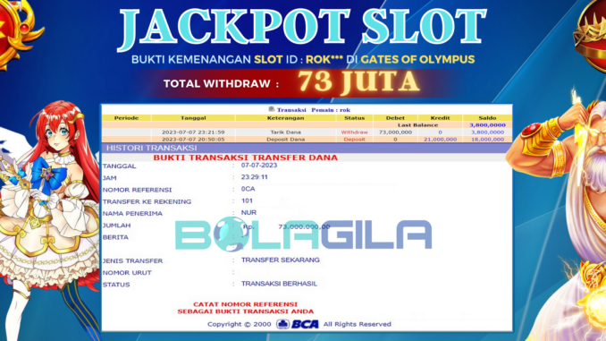 bukti jp bolagila #262