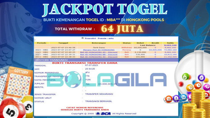 bukti jp bolagila #264