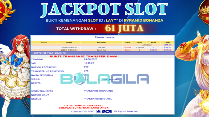 bukti jp bolagila #400